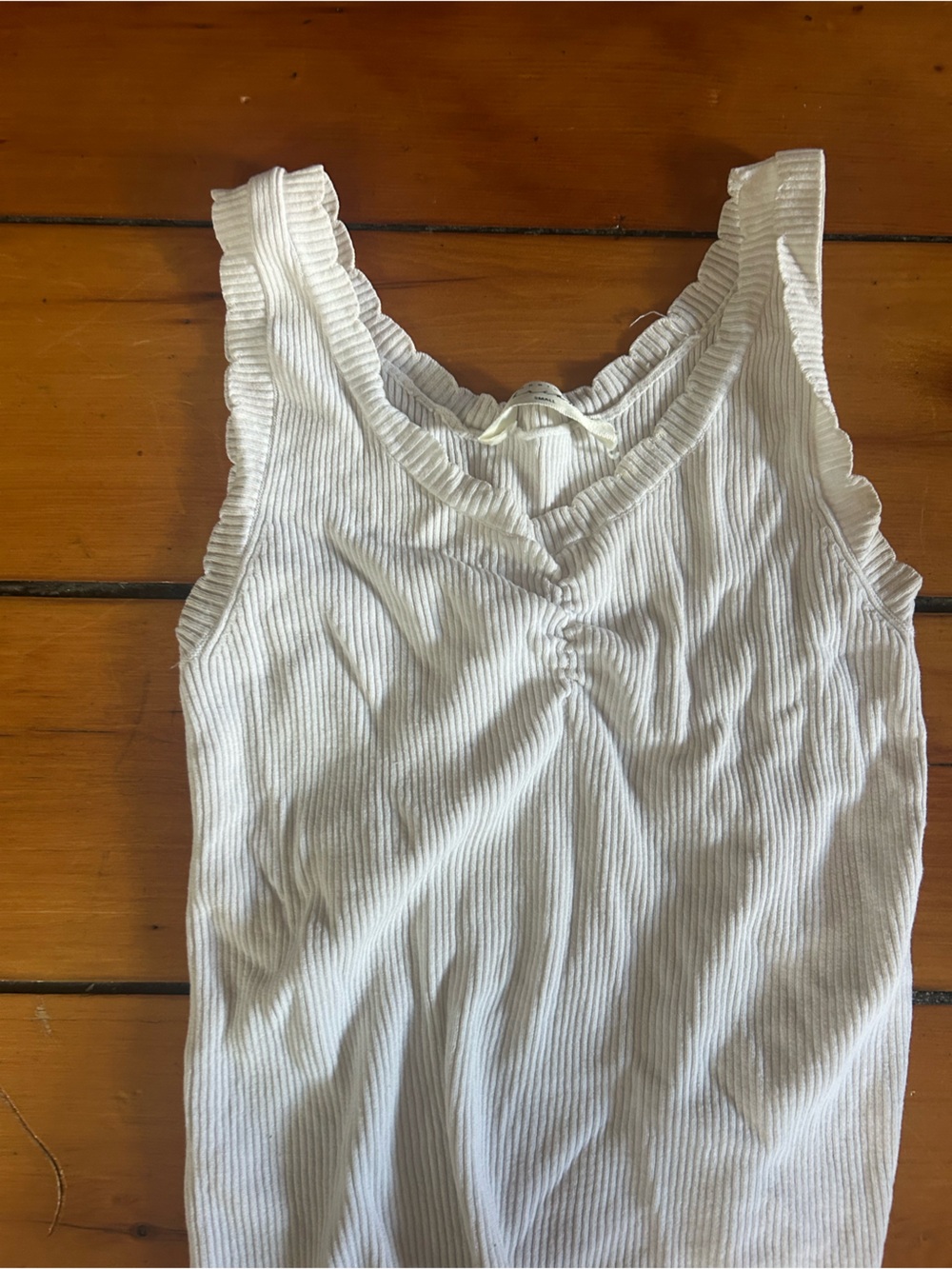 American threads White Ribbed Kids Romper